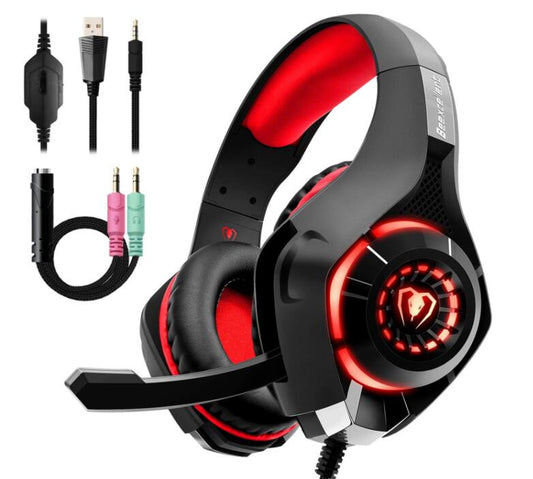 Headphones for gaming gamingBeexcellent Stereo Gaming Headset Casque Deep Bass Stereo Game Headphone with Mic LED Light for PS4 Phone PC Laptop Gamer

 Package Content:
 
 1 x PS4 Gaming Headse10Game ChangerGame Changergaming gaming